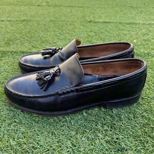 Church's Men's Black Leather Made in USA Tassel Loafers